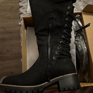 Knee High Lace up Boots